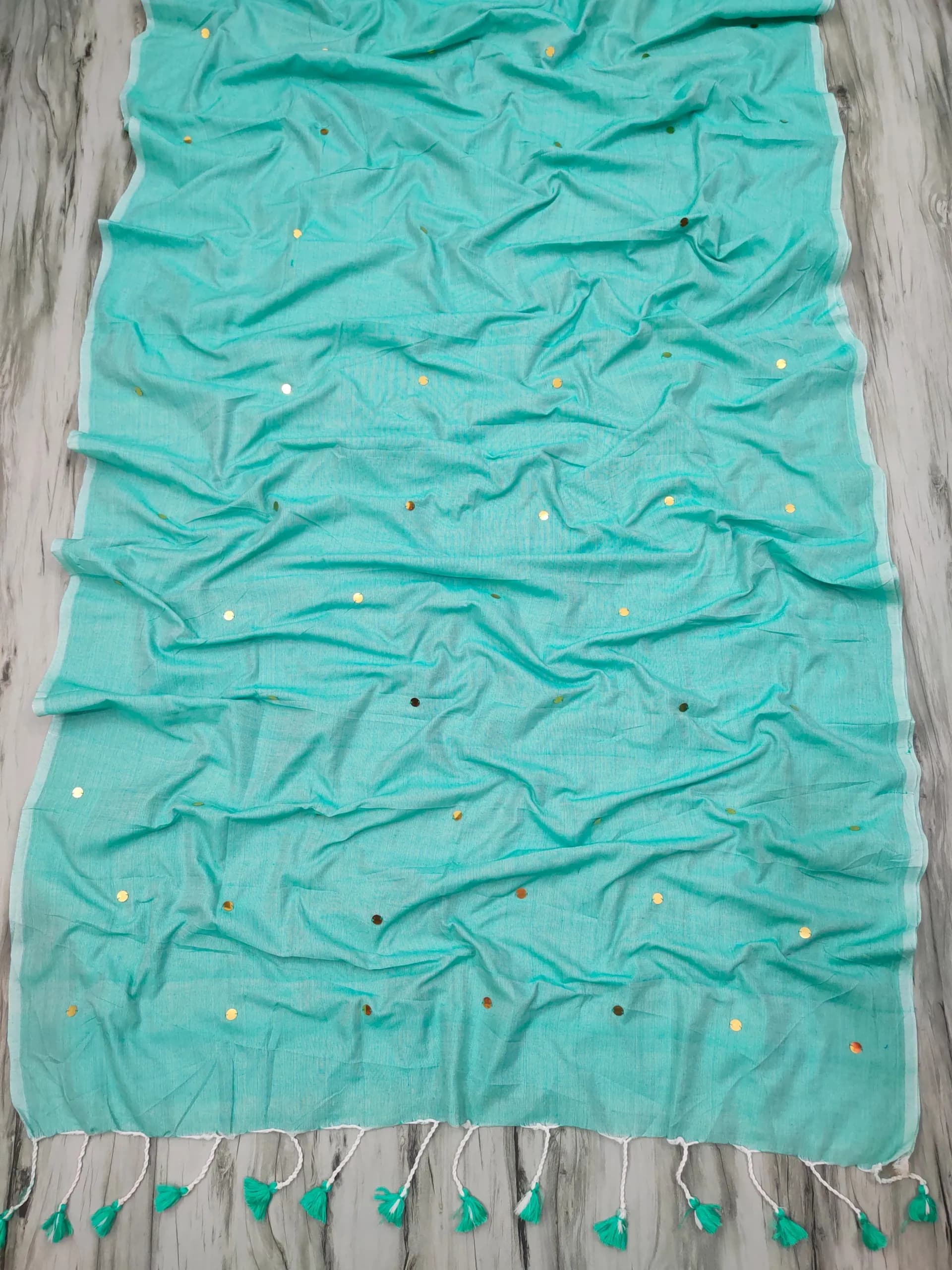 Pista Green Khadi Gini Saree