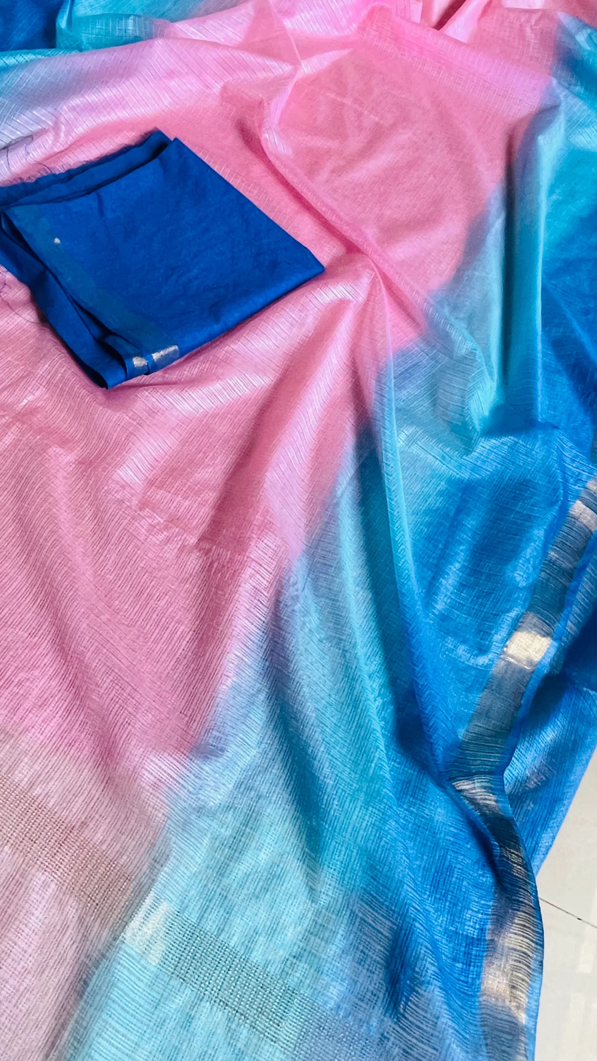 Pink-blue combo Kota doriya