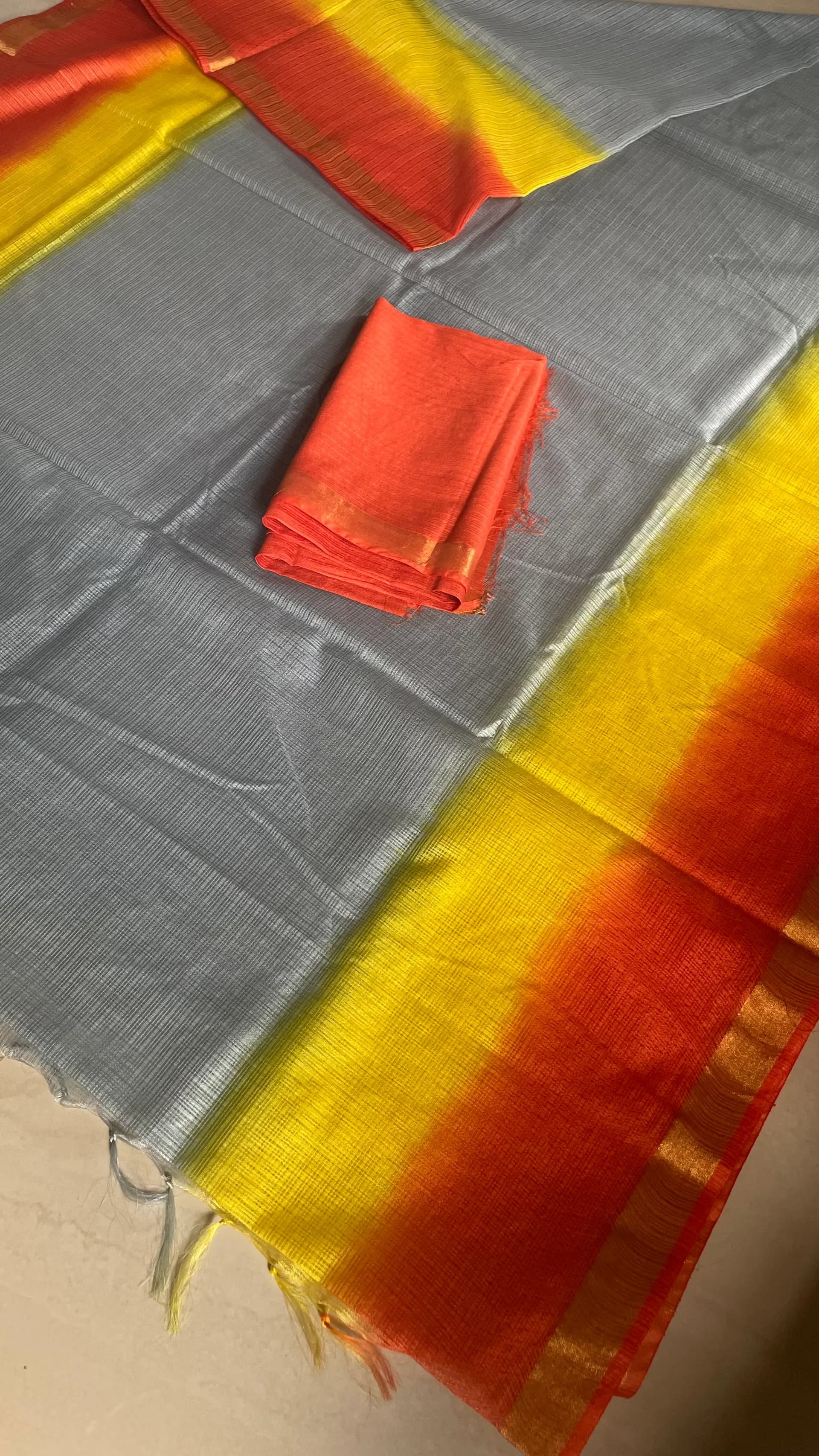 Orange -yellow combo Kota doriya