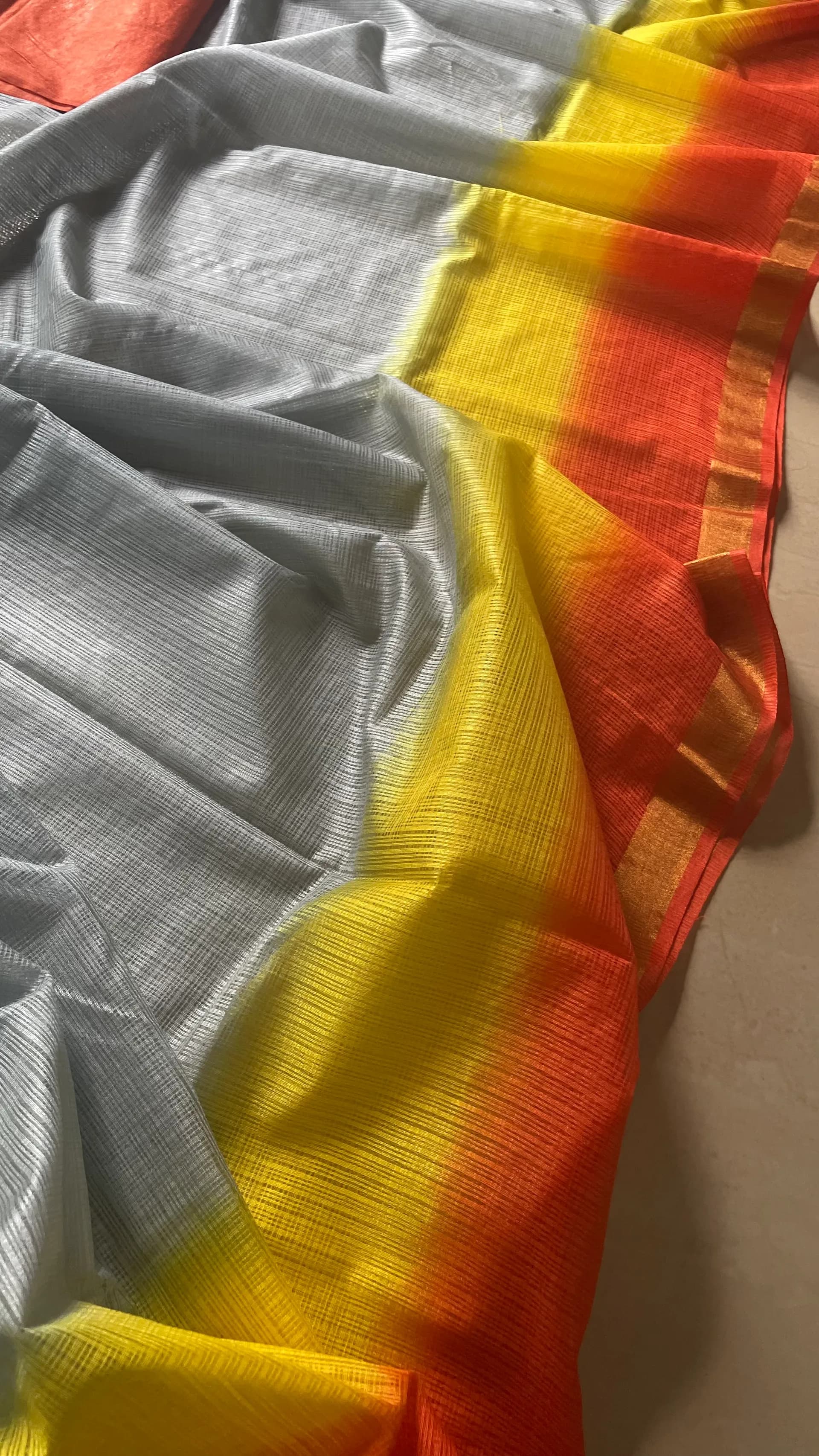 Orange -yellow combo Kota doriya