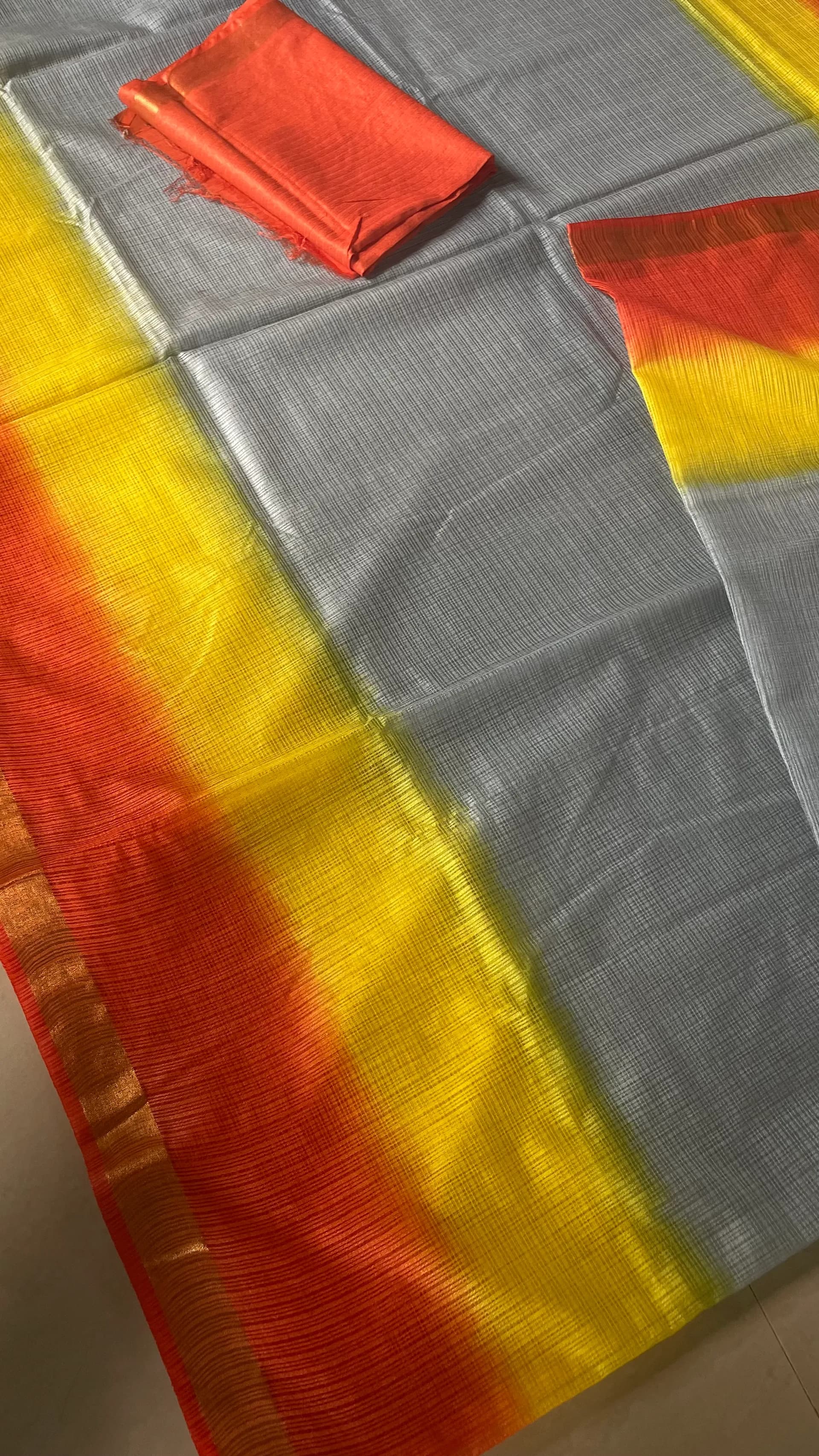 Orange -yellow combo Kota doriya