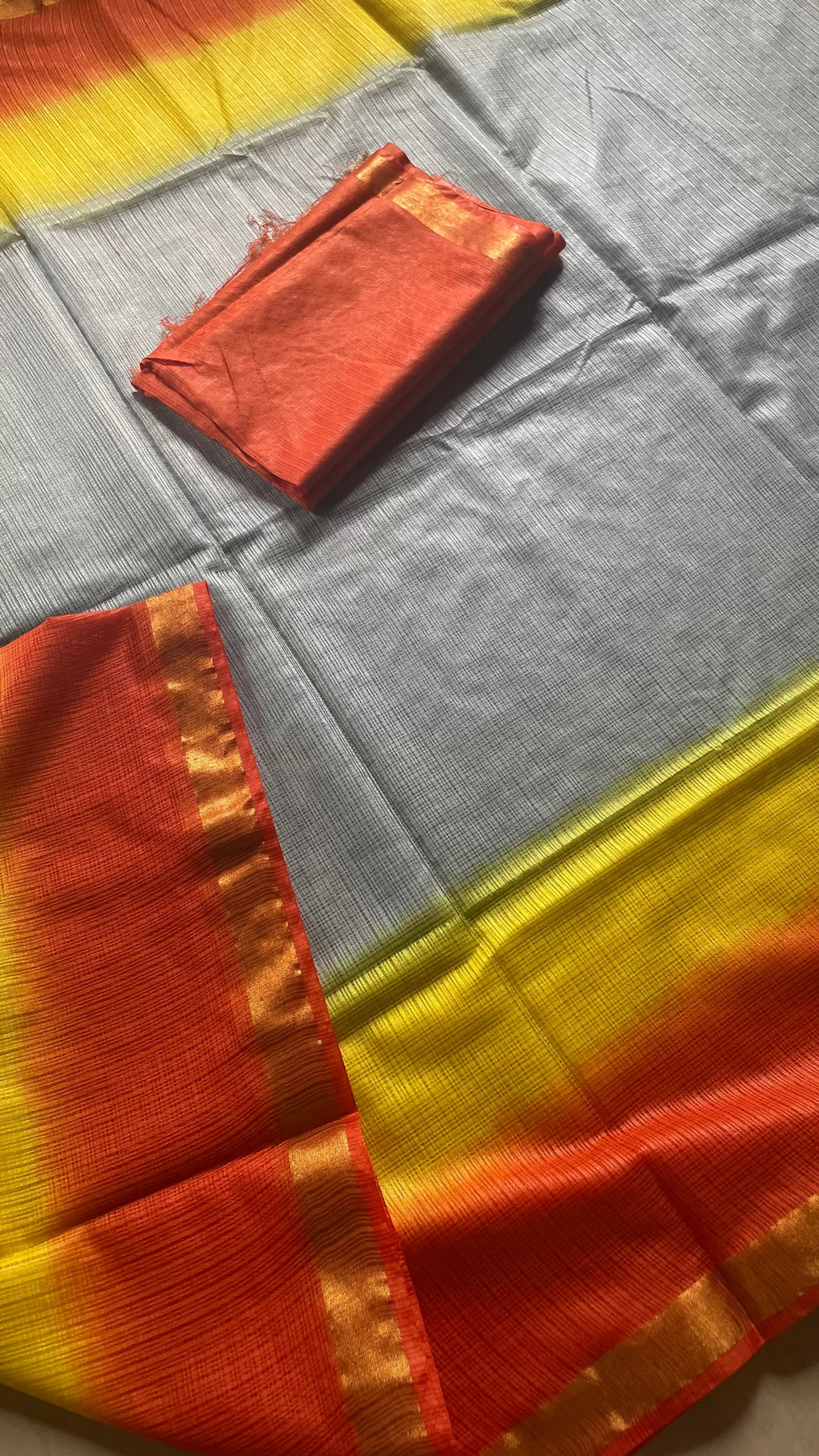 Orange -yellow combo Kota doriya