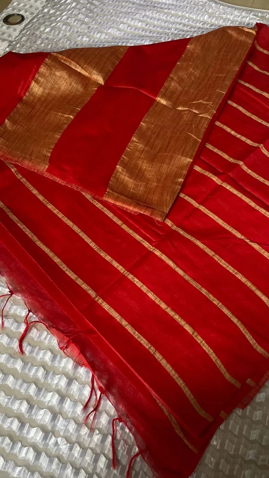 Premium striped Kota silk